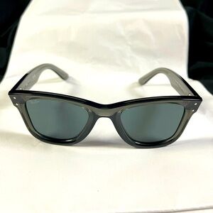 Ray-Ban Reverse Wayfarer 53mm Square Sunglasses Transparent Grey Ray Ban Gray